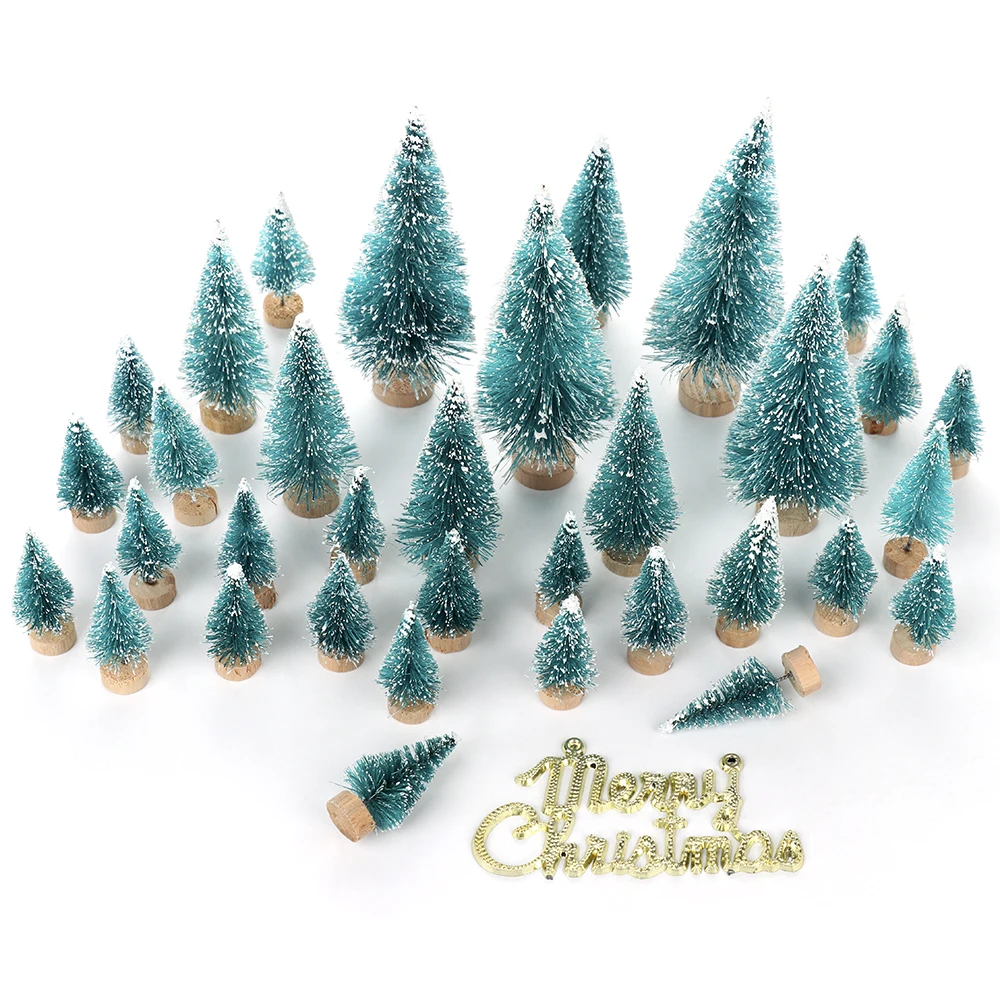 34pcs/set Christmas Tree Artificial Sisal Pine Tree with Wood Base DIY Crafts Home Table Top Decoration Christmas Ornaments New
34pcs/set Christmas Tree Artificial Sisal Pine Tree with Wood Base DIY Crafts Home Table Top Decoration Christmas Ornaments New