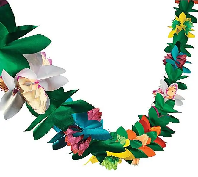 Novelty Colorful Tissue Flower Garland Banner for Luau Party Summer Beach Hawaii 3 Meters Paper Garlands
Novelty Colorful Tissue Flower Garland Banner for Luau Party Summer Beach Hawaii 3 Meters Paper Garlands