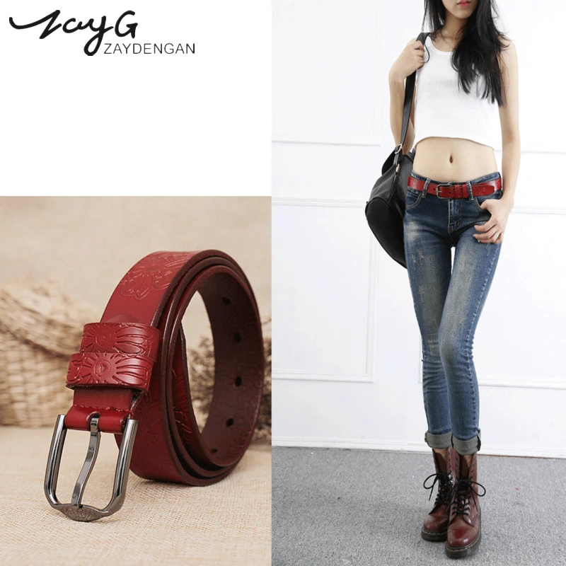 Fashion Men's and Women's Printed Leather Belts Luxury Red White Black High Quality Metal Alloy Pin Buckle Genuine Vintage Belt
Fashion Men's and Women's Printed Leather Belts Luxury Red White Black High Quality Metal Alloy Pin Buckle Genuine Vintage Belt
