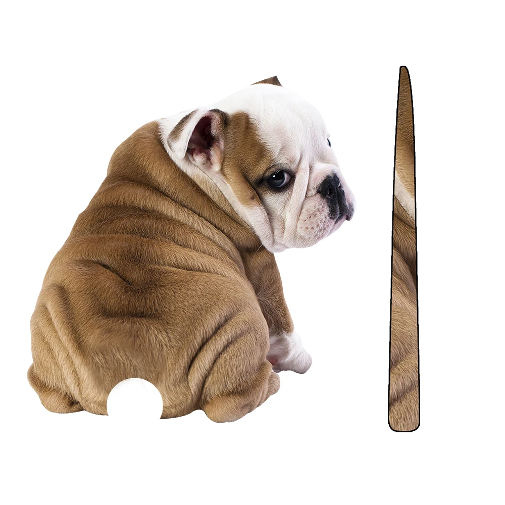 1pcs Cartoon Funny Moving Tail Puppy Dog Stickers Reflective Motorcycle Car Window Wiper Decals Rear Windshield Sticker | Автомобили и