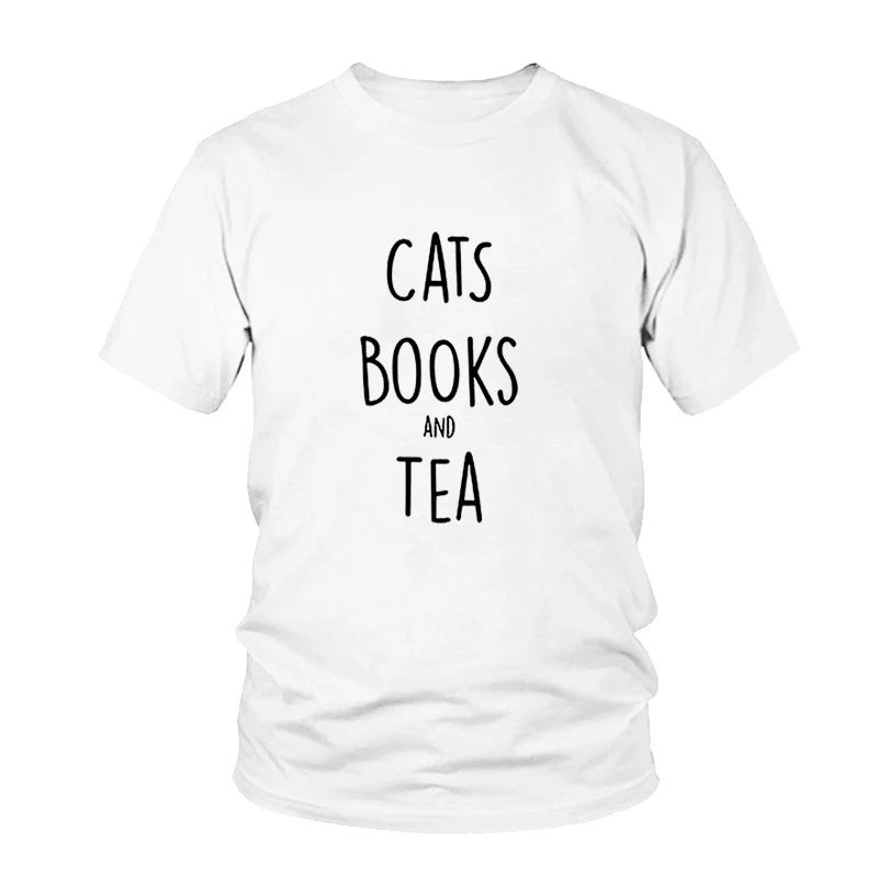 Cats, Books And Tea Letters Print Women Tshirt Cotton Casual Funny T Shirts For Women Top Tee Hipster Female T-shirts Tops
Cats, Books And Tea Letters Print Women Tshirt Cotton Casual Funny T Shirts For Women Top Tee Hipster Female T-shirts Tops