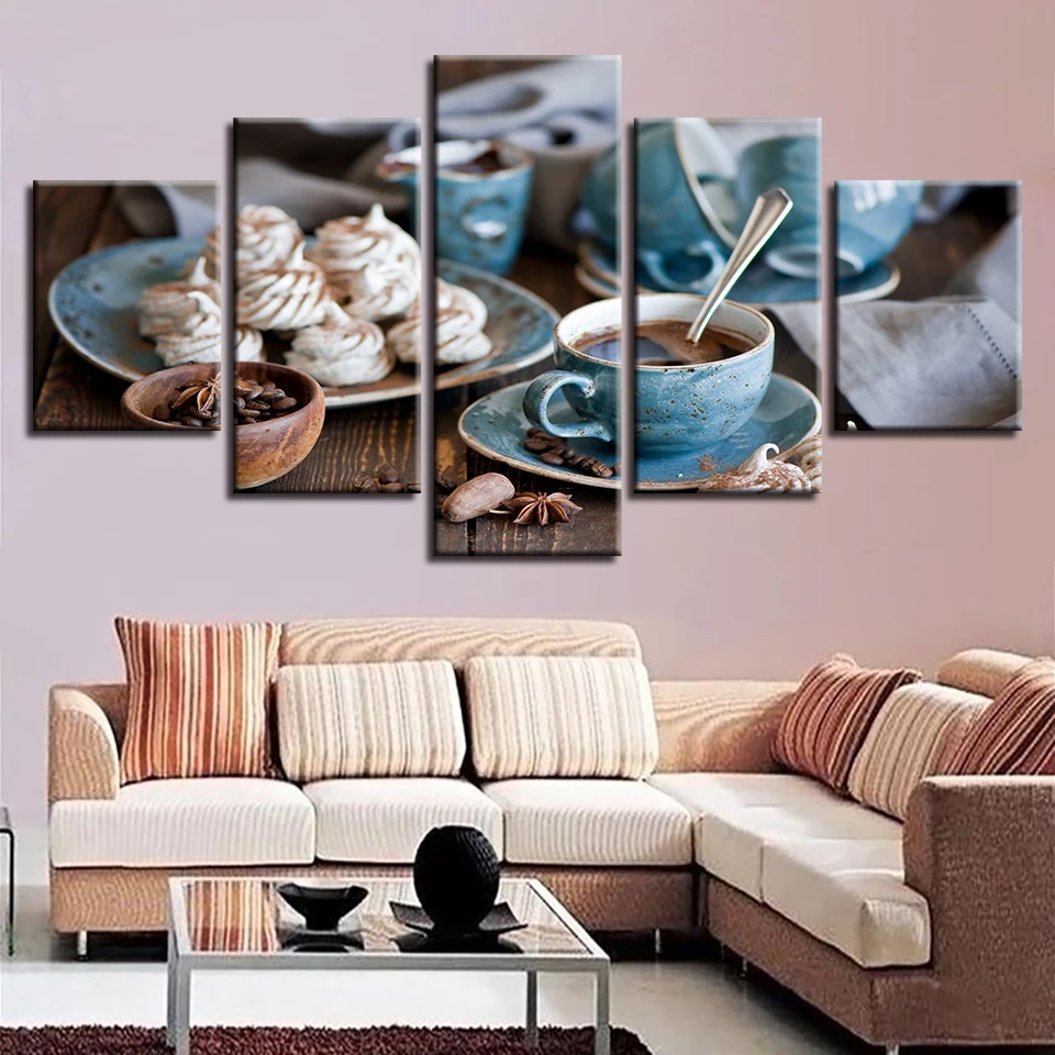 Canvas Pictures Home Decor Modular HD Prints 5 Pieces Coffee Cup Paintings Fine Afternoon Tea Poster Kitchen Wall Art Framework
Canvas Pictures Home Decor Modular HD Prints 5 Pieces Coffee Cup Paintings Fine Afternoon Tea Poster Kitchen Wall Art Framework