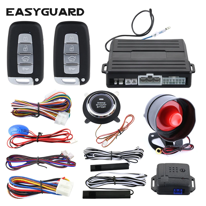 EASYGUARD PKE Автомобильная сигнализация , бесключевая Система дистанционного запуска двигателя, универсальный комплект автомобиля, безключевая кнопка для защиты от ударов
EASYGUARD PKE Автомобильная сигнализация , бесключевая Система дистанционного запуска двигателя, универсальный комплект автомобиля, безключевая кнопка для защиты от ударов