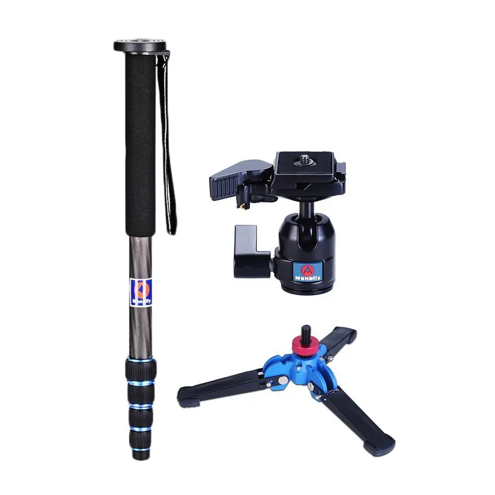 Manbily Camera Monopod C-222+M-1 base+M-10 Ball head Kits Camera Stabilizer Tripod Walking Stick 65" For Canon Nikon DSLR
Manbily Camera Monopod C-222+M-1 base+M-10 Ball head Kits Camera Stabilizer Tripod Walking Stick 65" For Canon Nikon DSLR