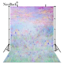 Винтажные виниловые тканевые цветочные фоны NeoBack 5 х7 футов для