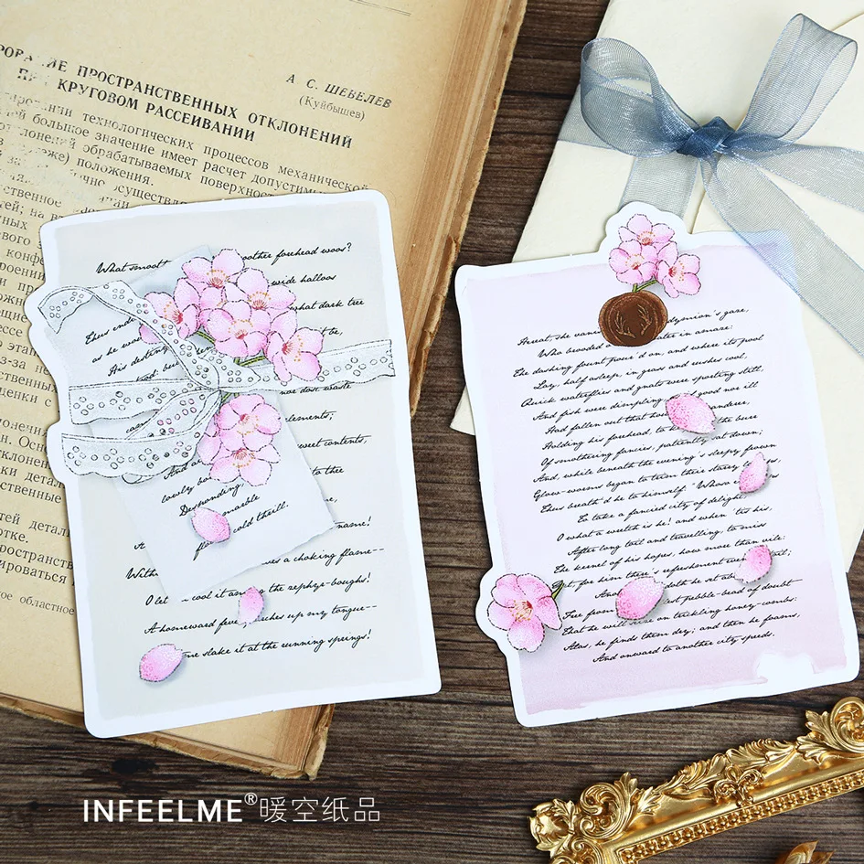 30 Pcs/Set Cherry Blossom letterhead Postcard /Greeting Card/Message Card/Birthday Letter Envelope Gift Card
30 Pcs/Set Cherry Blossom letterhead Postcard /Greeting Card/Message Card/Birthday Letter Envelope Gift Card