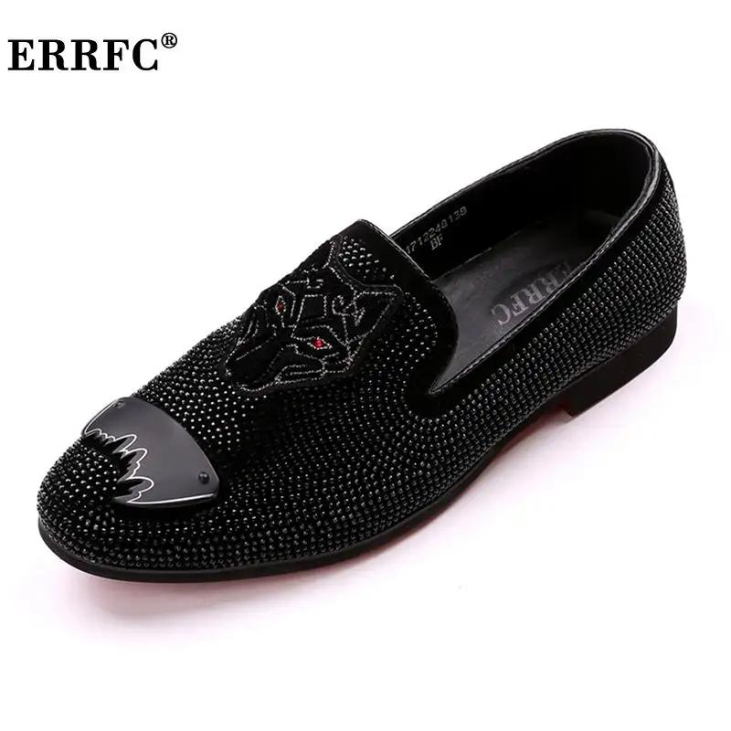 ERRFC Hot Selling Men Casual Comfort Shoes Fashion Rhinestone Charm Wolf Samurai Pattern Slip On Flat Loafer Shoes For Man 38-43
ERRFC Hot Selling Men Casual Comfort Shoes Fashion Rhinestone Charm Wolf Samurai Pattern Slip On Flat Loafer Shoes For Man 38-43