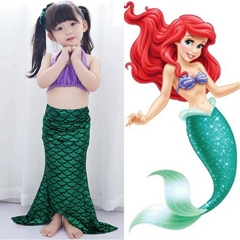 Fancy Cosplay Costume 4pcs Girl Kids Mermaid Tail Swimmable Bikini Set Mermaid Ariel Princess Bathing Suit Mermaid Costume 2-14T
Fancy Cosplay Costume 4pcs Girl Kids Mermaid Tail Swimmable Bikini Set Mermaid Ariel Princess Bathing Suit Mermaid Costume 2-14T