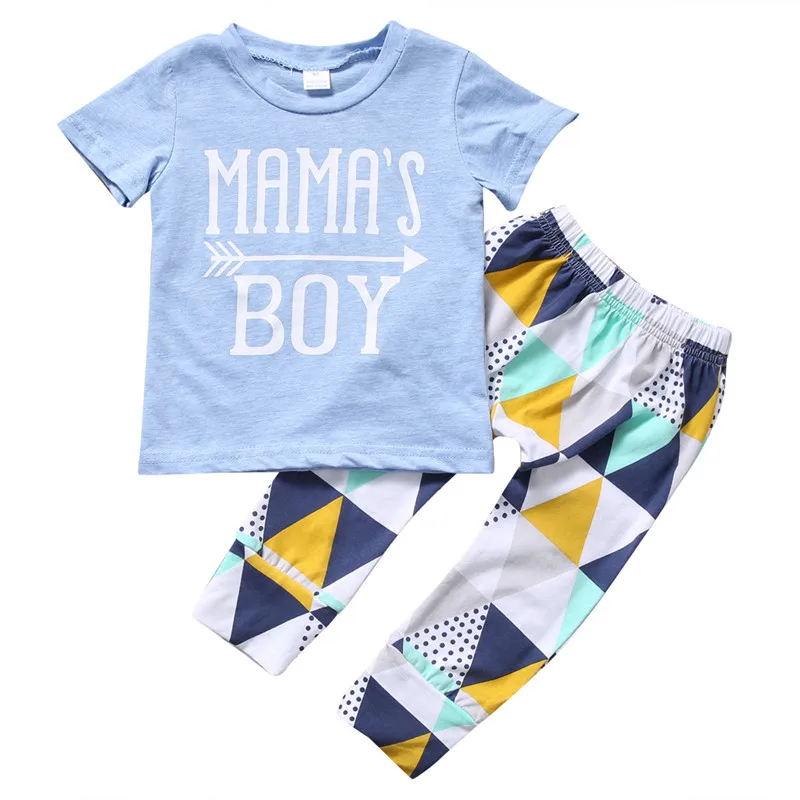 New Mama's boy girls clothing set Casual Letter Print 2pcs Suits Summer bebe T-Shirt+Pants Children Clothing outfits 0-24Months
New Mama's boy girls clothing set Casual Letter Print 2pcs Suits Summer bebe T-Shirt+Pants Children Clothing outfits 0-24Months