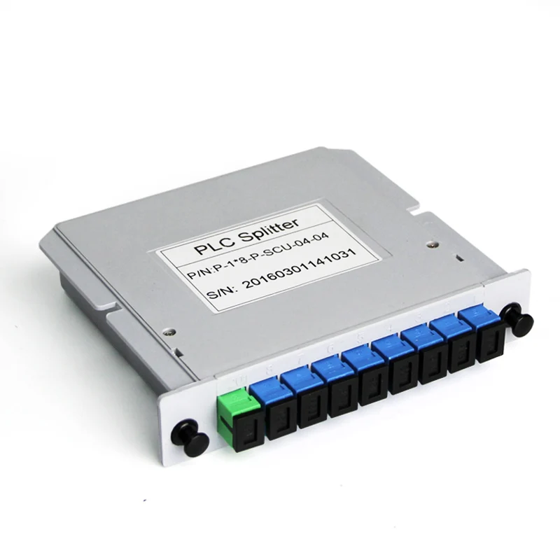 1X8 Splitter Fiber Optical Box FTTH PLC Splitter box with 1X8 Planar Waveguide Type Optical splitter SC APC
1X8 Splitter Fiber Optical Box FTTH PLC Splitter box with 1X8 Planar Waveguide Type Optical splitter SC APC