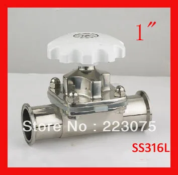 New arrival 1" SS316L stainless steel diaphragm valve manual Tube Fitting