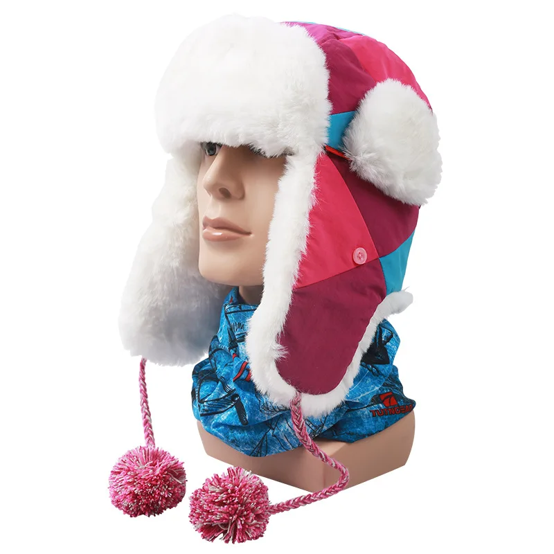 Paternity Winter Warm Thick Wind Protection Ear Cap Ski Hat Cycling Masks Hood Hiking Polar Outdoor Hombre women fur | Спорт и