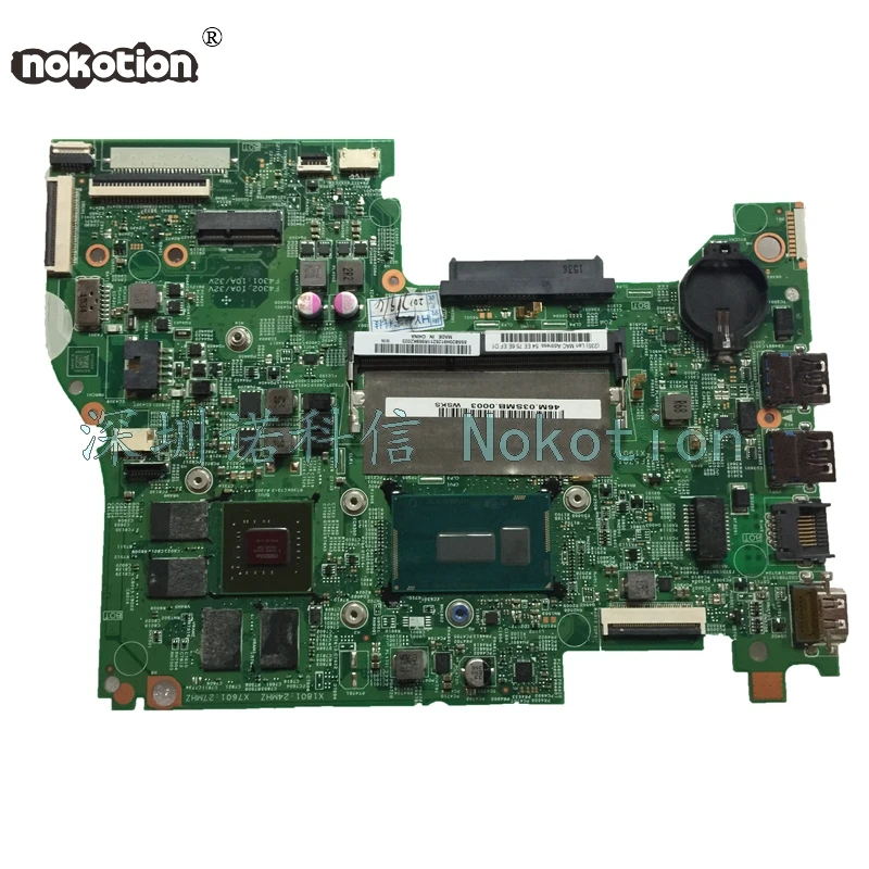 NOKOTION для Lenovo 300S-14ISK 500S-14ISK материнская плата для ноутбука 14 дюймов с SR23Y i5-5200U CPU DDR3L GeForce
NOKOTION для Lenovo 300S-14ISK 500S-14ISK материнская плата для ноутбука 14 дюймов с SR23Y i5-5200U CPU DDR3L GeForce
