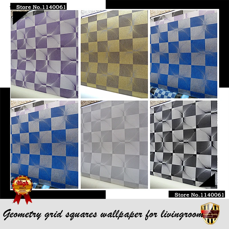 Contemporary and contracted abstract geometry grid squares wallpaper for wash room porch TV background wall paper
Contemporary and contracted abstract geometry grid squares wallpaper for wash room porch TV background wall paper