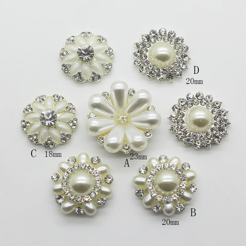 ZMASEY New Fashion Pearl Alloy Buttons 10Pcs/Lot Mix Size Flatback Rhinestone Buttons Sewing Webbing Wedding Decor Accessories
ZMASEY New Fashion Pearl Alloy Buttons 10Pcs/Lot Mix Size Flatback Rhinestone Buttons Sewing Webbing Wedding Decor Accessories