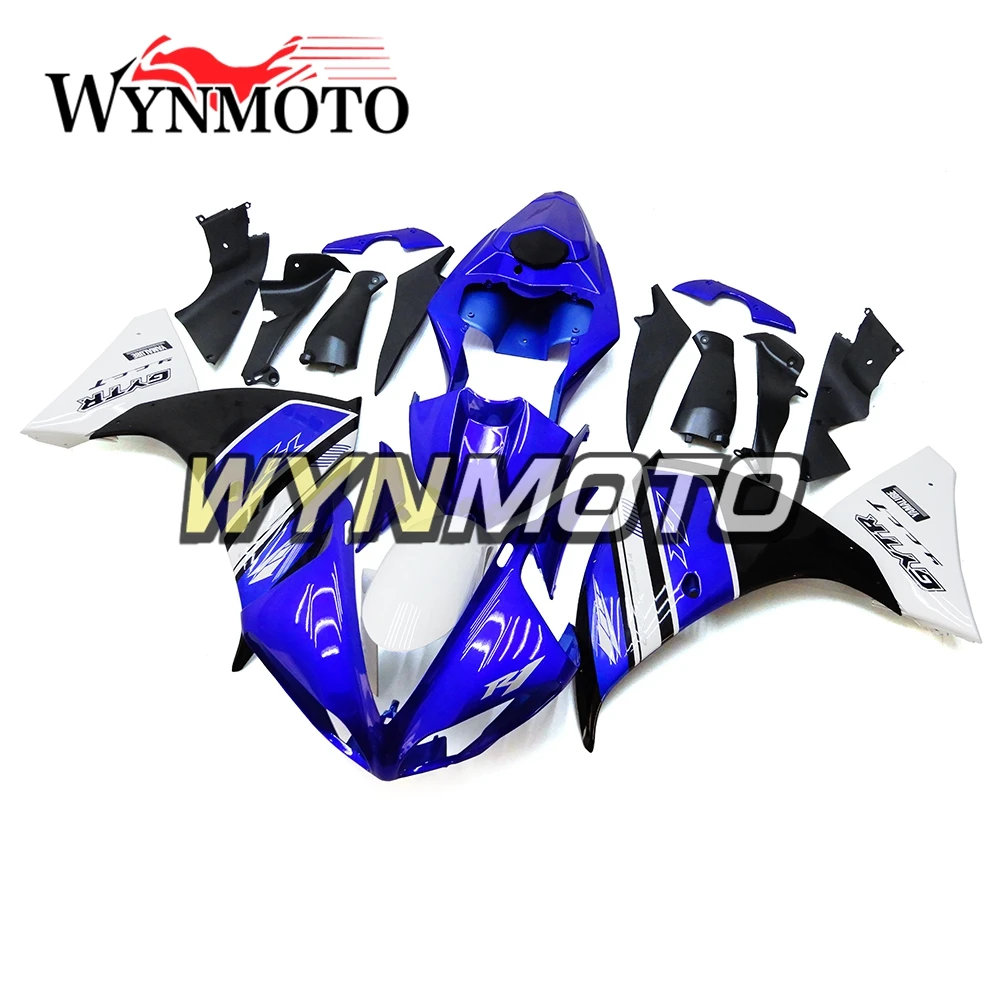

Complete Fairings Kit For Yamaha YZF1000 2009-2011 R1 Year 09 10 11 Injection ABS Plastics Bodywork Frames White Blue Carenes