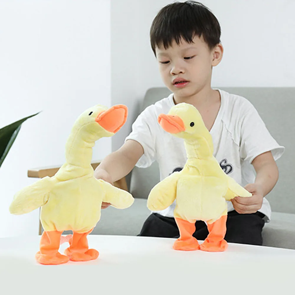 2019 Electric Duck Plush Toy Sing Dancing Interactive Stuffed Animal Funny Duck Plush Toys Birthday Gifts For Baby and Children
2019 Electric Duck Plush Toy Sing Dancing Interactive Stuffed Animal Funny Duck Plush Toys Birthday Gifts For Baby and Children