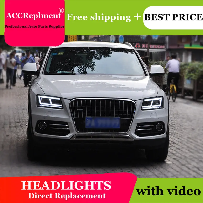 Car Styling for Audi Q5 Headlights 2009-2018 Q5 LED Headlight DRL Lens Double Beam H7 HID Xenon bi xenon lens
Car Styling for Audi Q5 Headlights 2009-2018 Q5 LED Headlight DRL Lens Double Beam H7 HID Xenon bi xenon lens