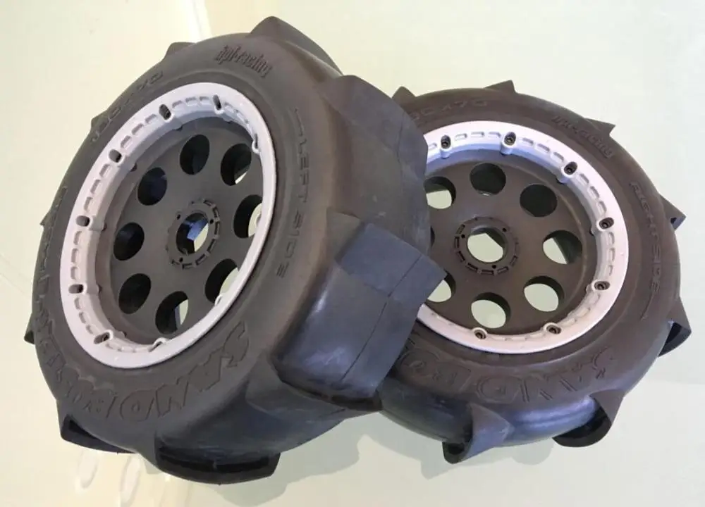 HPI 1/5 бензин переднее заднее колесо комплект шин для Kraken KV5TT трофейный грузовик 2шт