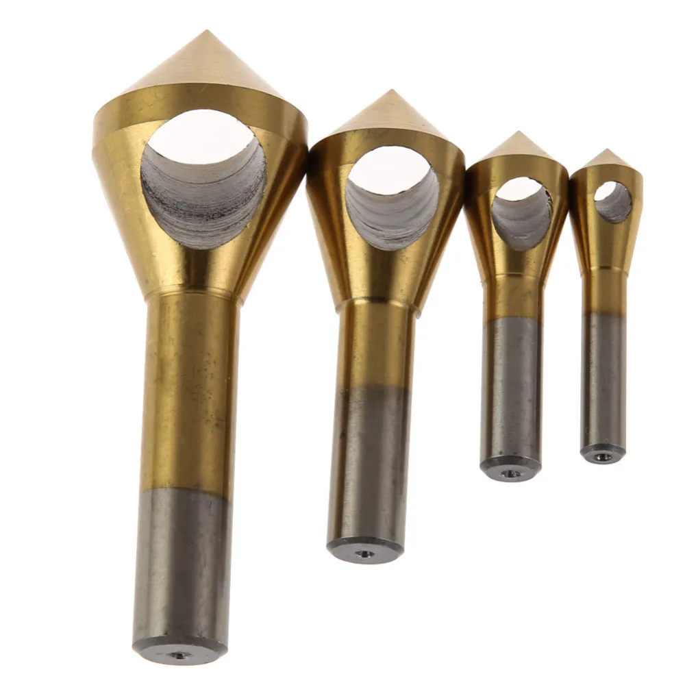 4pcs/set Countersink Drill Bit 2-5mm 5-10mm 10-15mm 15-20mm HSS Deburring Center Drill Bits Cutting Metal Wood Chamfering Tools
4pcs/set Countersink Drill Bit 2-5mm 5-10mm 10-15mm 15-20mm HSS Deburring Center Drill Bits Cutting Metal Wood Chamfering Tools