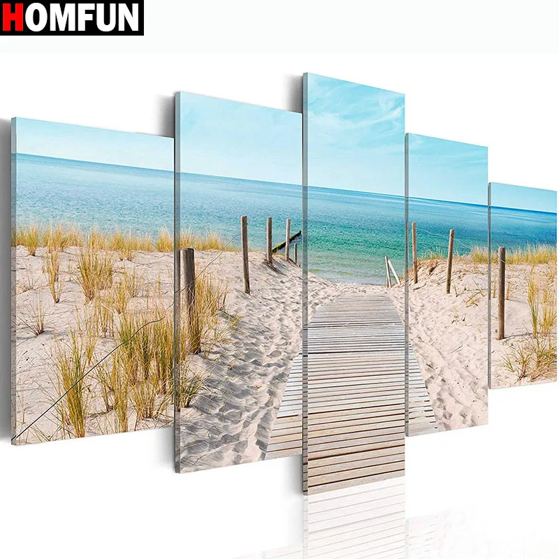 HOMFUN 5pcs Full Square/Round Drill 5D DIY Diamond Painting "Coastal" Multi-picture Combination Embroidery 5D Decor A14793
HOMFUN 5pcs Full Square/Round Drill 5D DIY Diamond Painting "Coastal" Multi-picture Combination Embroidery 5D Decor A14793