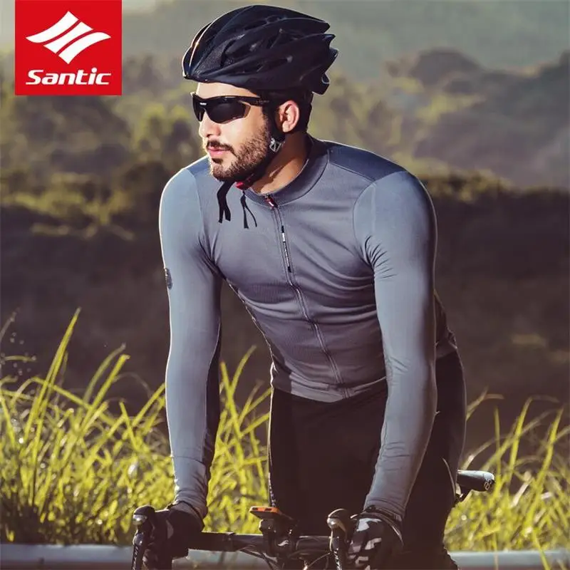 Santic Pro Team Men's Long Sleeve Cycling Jersey For Spring Autumn Tight Fit Sun-Protective Bicycle Jersey Maillot Ciclismo
Santic Pro Team Men's Long Sleeve Cycling Jersey For Spring Autumn Tight Fit Sun-Protective Bicycle Jersey Maillot Ciclismo