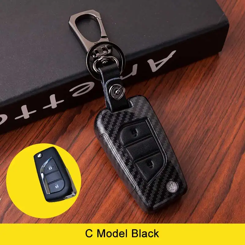 Carbon Fiber+Genuine Leather Car Key Case Cover Keyfob Protect Shell For Toyota COROLLA Camry CROWN LEVIN Reiz EZ RAV4
Carbon Fiber+Genuine Leather Car Key Case Cover Keyfob Protect Shell For Toyota COROLLA Camry CROWN LEVIN Reiz EZ RAV4