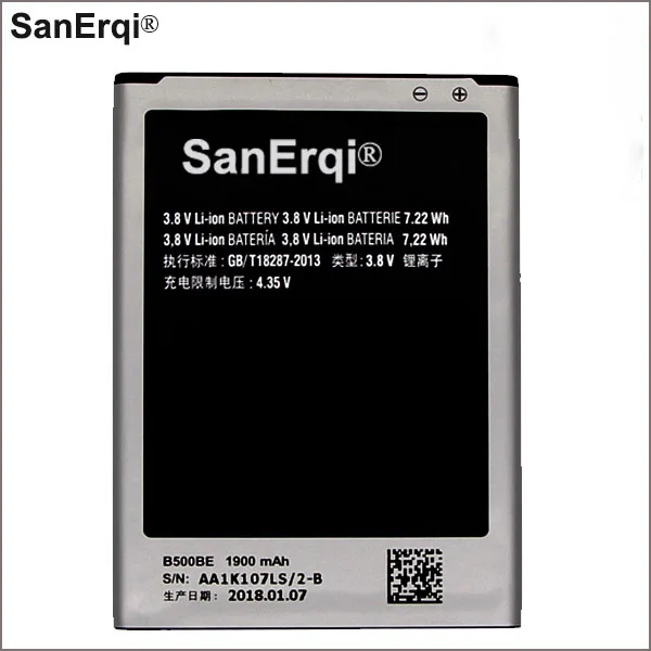 B500AE B500BE Battery for Samsung GALAXY S4Mini GT-i9190 GT-i9195 GT-i9192 GT-i9198 1900mAh
B500AE B500BE Battery for Samsung GALAXY S4Mini GT-i9190 GT-i9195 GT-i9192 GT-i9198 1900mAh