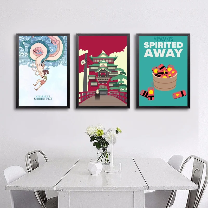 Spirited Away Miyazaki Hayao Cartoon Poster Wall Art Wall Decor Silk Prints Art Poster Paintings For Living Room
Spirited Away Miyazaki Hayao Cartoon Poster Wall Art Wall Decor Silk Prints Art Poster Paintings For Living Room