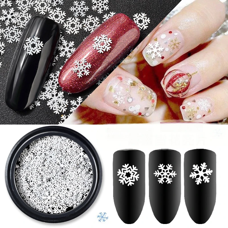 1 Box Ultra-thin White Snowflake Sequin Nail Art Decoration 3d Christmas Snowflake Mixed Designs Nails Stickers Tips DIY Jewelry
1 Box Ultra-thin White Snowflake Sequin Nail Art Decoration 3d Christmas Snowflake Mixed Designs Nails Stickers Tips DIY Jewelry