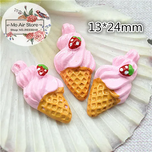 pink Ice cream cone 10PCS 13x24mm Resin Flatback Cabochon Miniature Food Art Supply Decoration Charm Craft DIY
pink Ice cream cone 10PCS 13x24mm Resin Flatback Cabochon Miniature Food Art Supply Decoration Charm Craft DIY