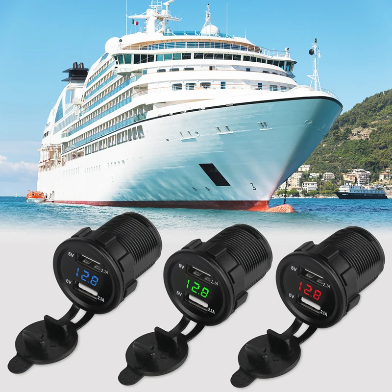2.1A 12v USB Charger Voltmeter Socket Universal Motorcycle Car Charger Dual USB Charger With Voltage Meter Power Adapter 5V
2.1A 12v USB Charger Voltmeter Socket Universal Motorcycle Car Charger Dual USB Charger With Voltage Meter Power Adapter 5V