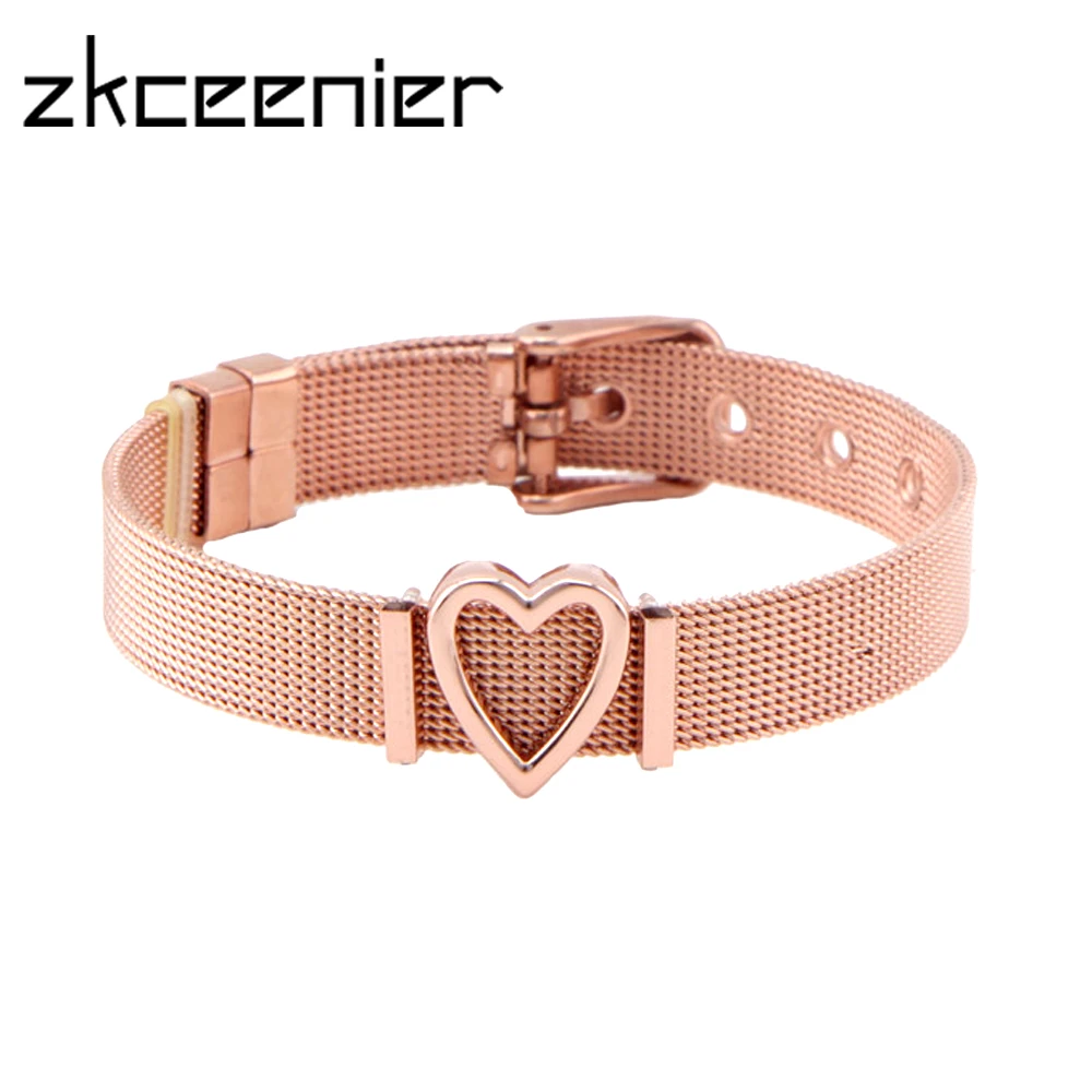 New Woman Stainless Steel Bracelet Love Heart Slide Charms Mesh Bracelets for Wedding Jewelry Gifts Accessories
New Woman Stainless Steel Bracelet Love Heart Slide Charms Mesh Bracelets for Wedding Jewelry Gifts Accessories