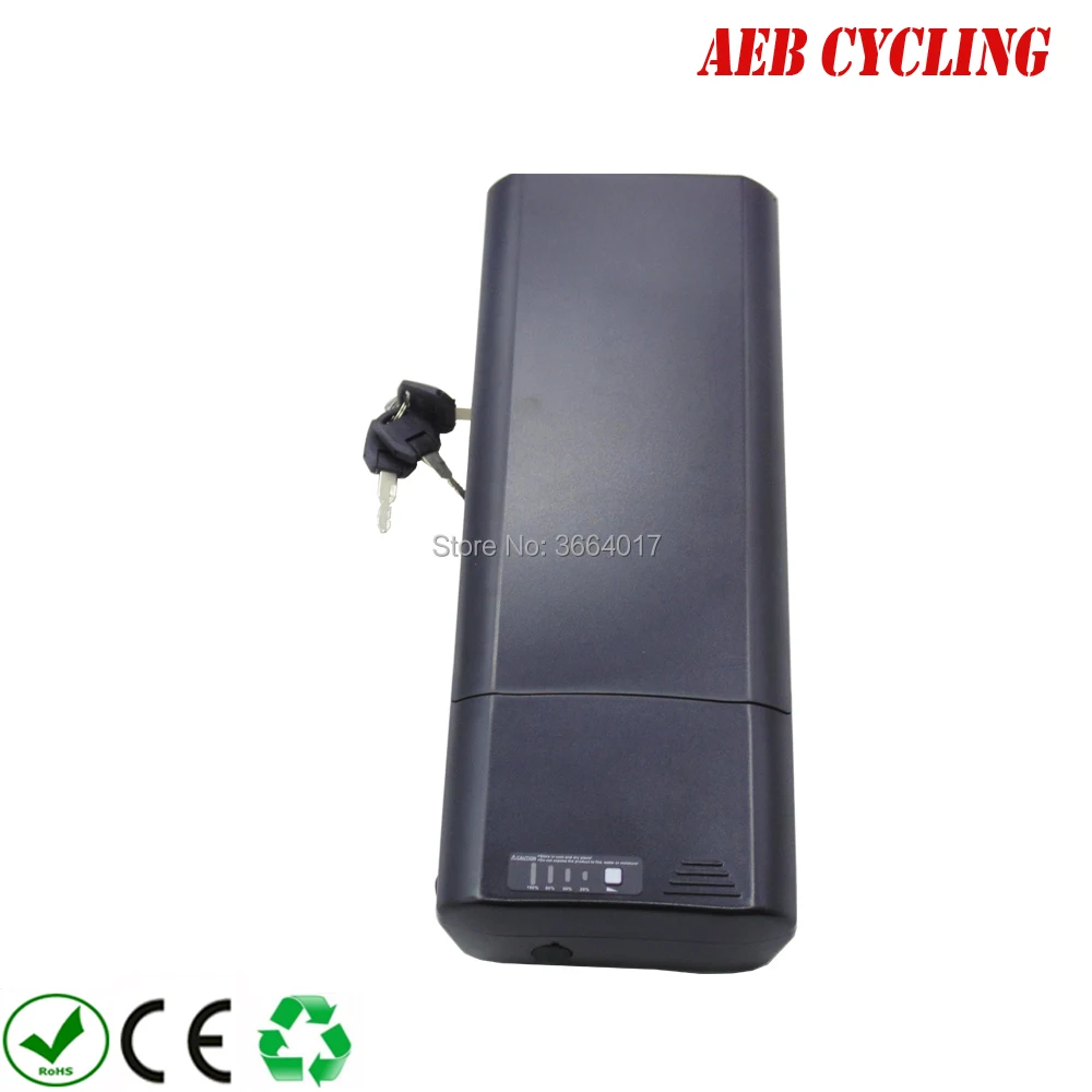China electric bicycle Lithium ion 18650 battery pack 36V 13.6Ah SL rear rack battery for city bike folding bike with charger
China electric bicycle Lithium ion 18650 battery pack 36V 13.6Ah SL rear rack battery for city bike folding bike with charger