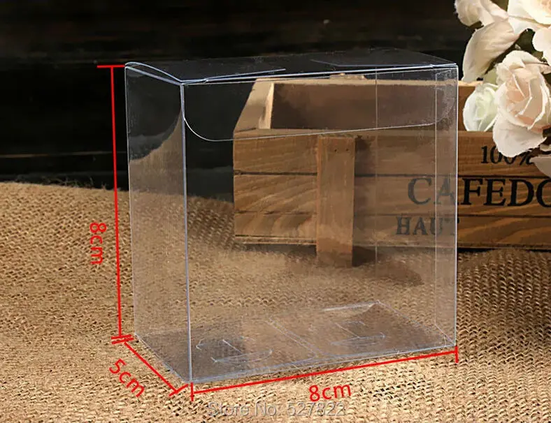 100pcs FREE SHIPPING 8x8x5CM Clear PVC Birthday Gift Box Wedding Favor Candy Boxes PVC Transparent Box Toy Display Box
100pcs FREE SHIPPING 8x8x5CM Clear PVC Birthday Gift Box Wedding Favor Candy Boxes PVC Transparent Box Toy Display Box