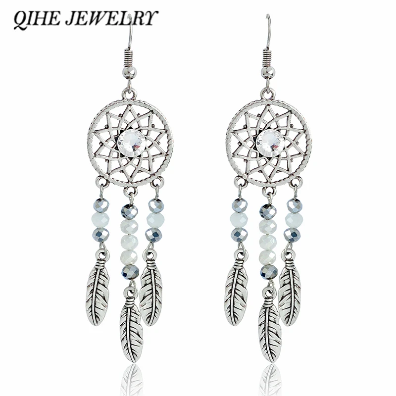 QIHE JEWELRY Dreamcatcher earrings Ancient silver color dream catcher earrings Long earring Dreamcatcher jewelry oorbellen
QIHE JEWELRY Dreamcatcher earrings Ancient silver color dream catcher earrings Long earring Dreamcatcher jewelry oorbellen