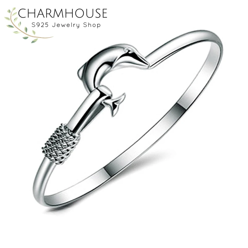Solid 925 Silver Bangles & Bracelets For Women Dolphin Cuff Bangles Wristband Pulseira Fashion Wedding Jewelry Accessorie Bijoux
Solid 925 Silver Bangles & Bracelets For Women Dolphin Cuff Bangles Wristband Pulseira Fashion Wedding Jewelry Accessorie Bijoux
