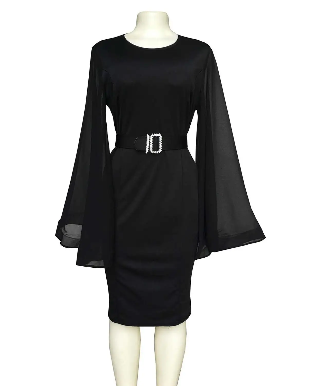 2019 African women's clothes Dashiki fashion stretch Slim, flared chiffon sleeves with a large diamond belt dress size L XL XXL
2019 African women's clothes Dashiki fashion stretch Slim, flared chiffon sleeves with a large diamond belt dress size L XL XXL