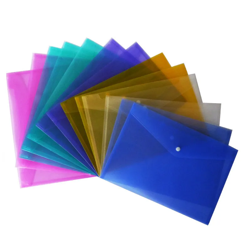 6 цветов на выбор прозрачная пластиковая сумка для документов папка файлов