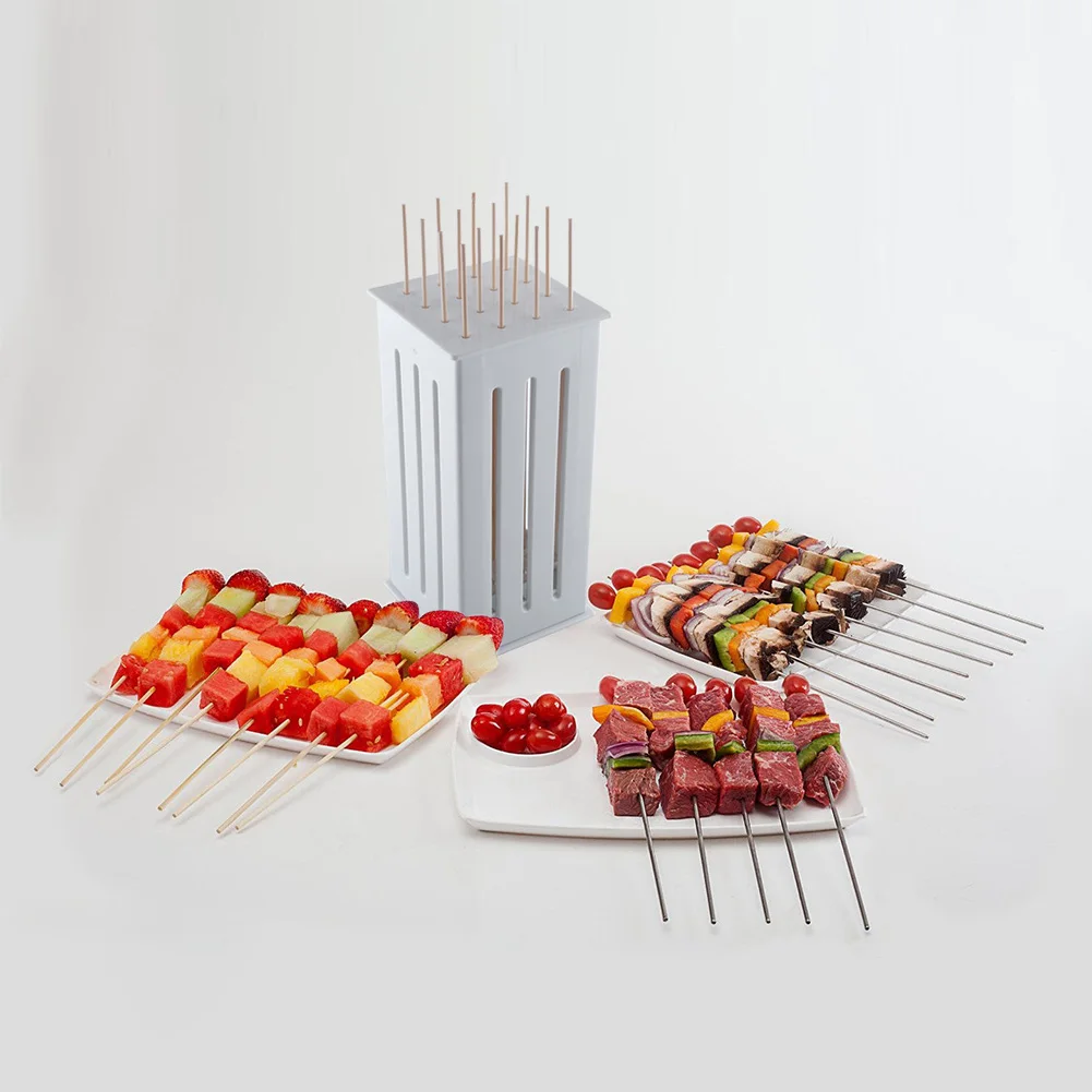 16 Bamboo Making Box принадлежности для шашлыков кебаб Shish Shaslick Yakatori чайник шампуры Slicer