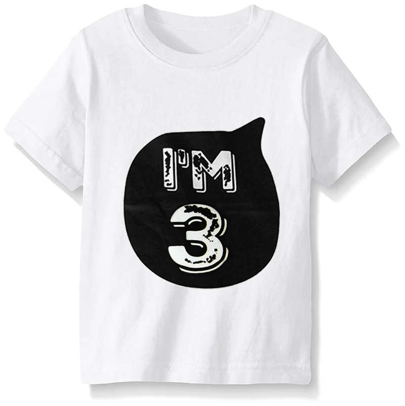 От 1 до 5 лет Рождественская футболка для мальчиков на день рождения хлопковая