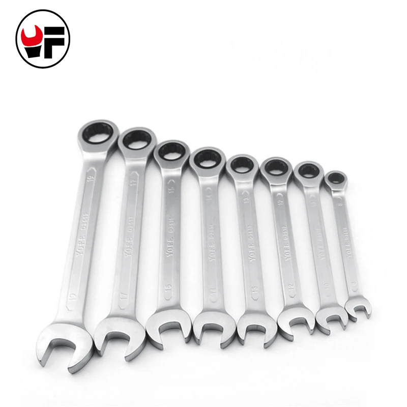 8PCS Ratchet Wrench Spanners Set Bike Hand Tools for car auto repair kit set ferramentas manuais 8,10,12,13,14,15,17,19mm D6112
8PCS Ratchet Wrench Spanners Set Bike Hand Tools for car auto repair kit set ferramentas manuais 8,10,12,13,14,15,17,19mm D6112
