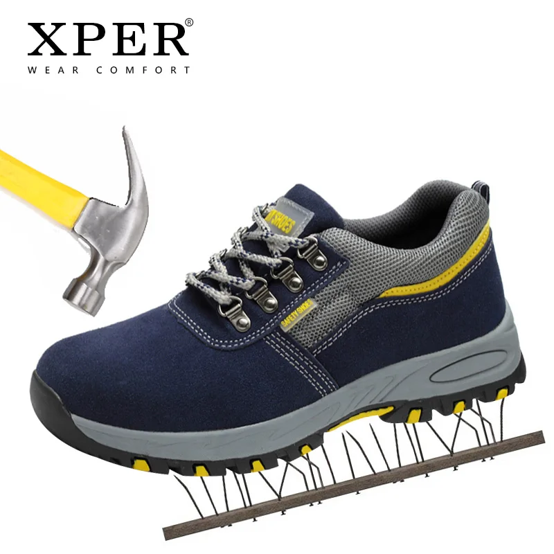XPER Brand Leather Safety Shoes Men Steel Toe Work Casual Shoes Male Non-Slip Labor Insurance Shoes Sneaker Black Footwear#XP034
XPER Brand Leather Safety Shoes Men Steel Toe Work Casual Shoes Male Non-Slip Labor Insurance Shoes Sneaker Black Footwear#XP034