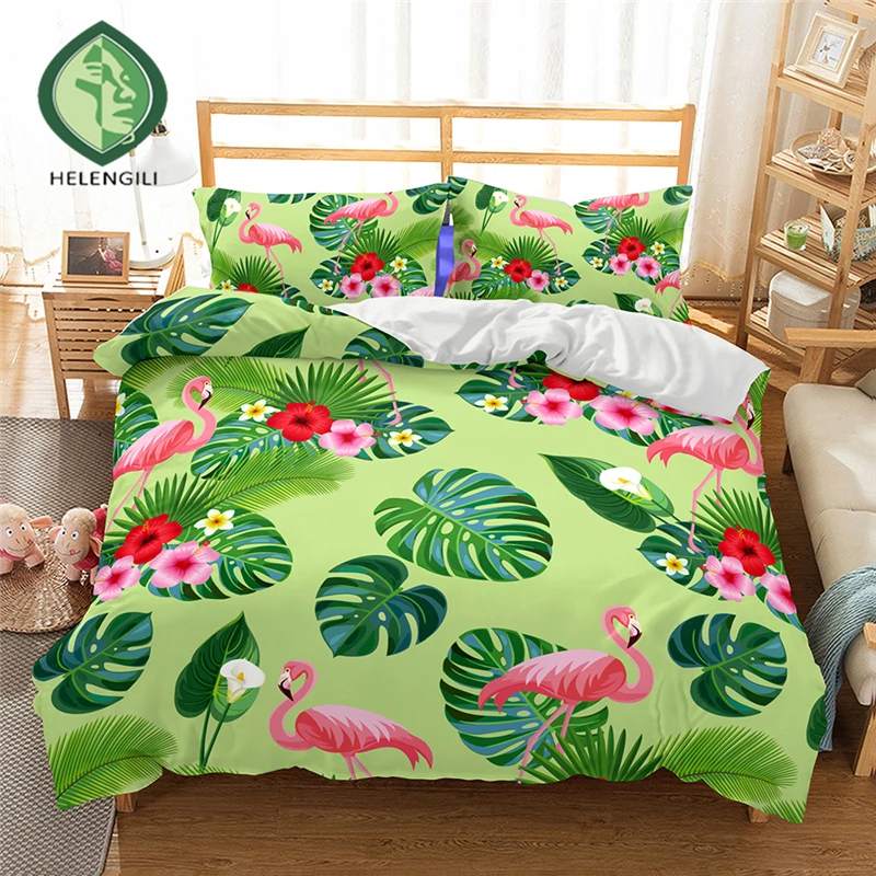 HELENGILI 3D Bedding set Flamingo Print Duvet cover set lifelike bedclothes with pillowcase bed set home Textiles #2-08
HELENGILI 3D Bedding set Flamingo Print Duvet cover set lifelike bedclothes with pillowcase bed set home Textiles #2-08
