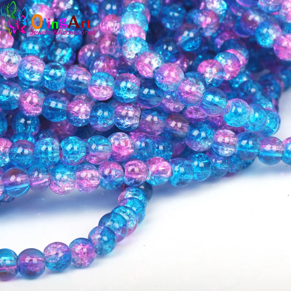 OlingArt 6MM 100Pcs/lot Glass Bead Round Crack Beads Rose blue Crystal spacers earring Bracelet necklace DIY jewelry making
OlingArt 6MM 100Pcs/lot Glass Bead Round Crack Beads Rose blue Crystal spacers earring Bracelet necklace DIY jewelry making