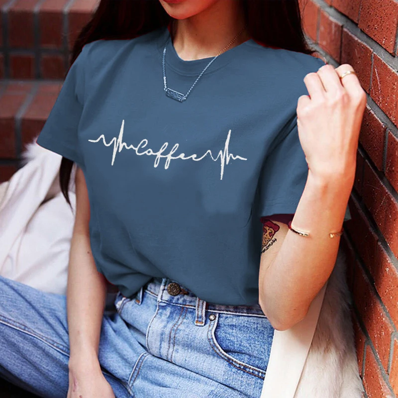 Summer Simple ECG Pattern Printing O Neck Women tshirt Slim Female Short Sleeve Street Hipster Loose T-shirt
Summer Simple ECG Pattern Printing O Neck Women tshirt Slim Female Short Sleeve Street Hipster Loose T-shirt