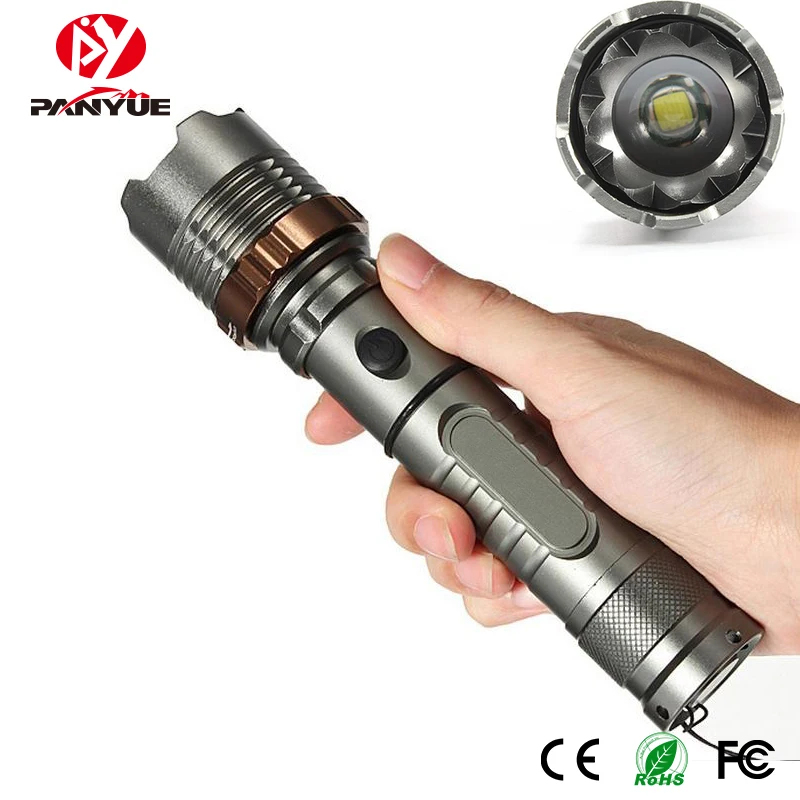 

PANYUE 2PCS 1000LM XM-L T6 5 Modes LED Tactical Flashlight Torch Waterproof Lamp Torch Hunting Flash Light Lantern For Camping