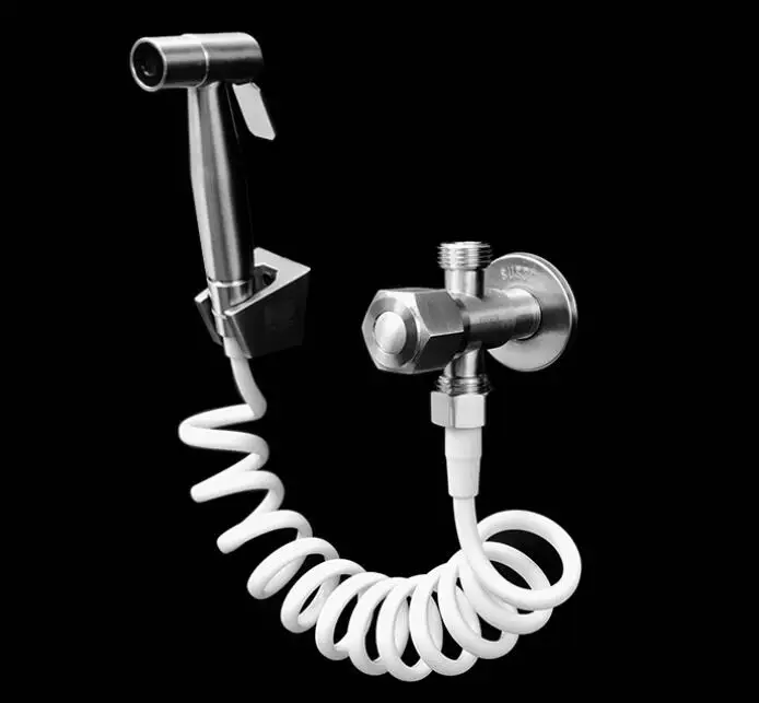 304 Stainless Steel Toilet Hand held Bidet ,Diaper Sprayer, Shower Shattaf Bidet Spray Douche kit Jet BD187
304 Stainless Steel Toilet Hand held Bidet ,Diaper Sprayer, Shower Shattaf Bidet Spray Douche kit Jet BD187