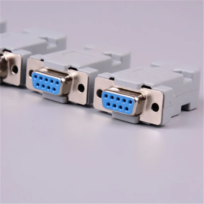 1set RS232 Serial Port Connector DB9 Female Male Socket Plug Connector 9 Pin Copper RS232 COM Adapter With Plastic Case
1set RS232 Serial Port Connector DB9 Female Male Socket Plug Connector 9 Pin Copper RS232 COM Adapter With Plastic Case