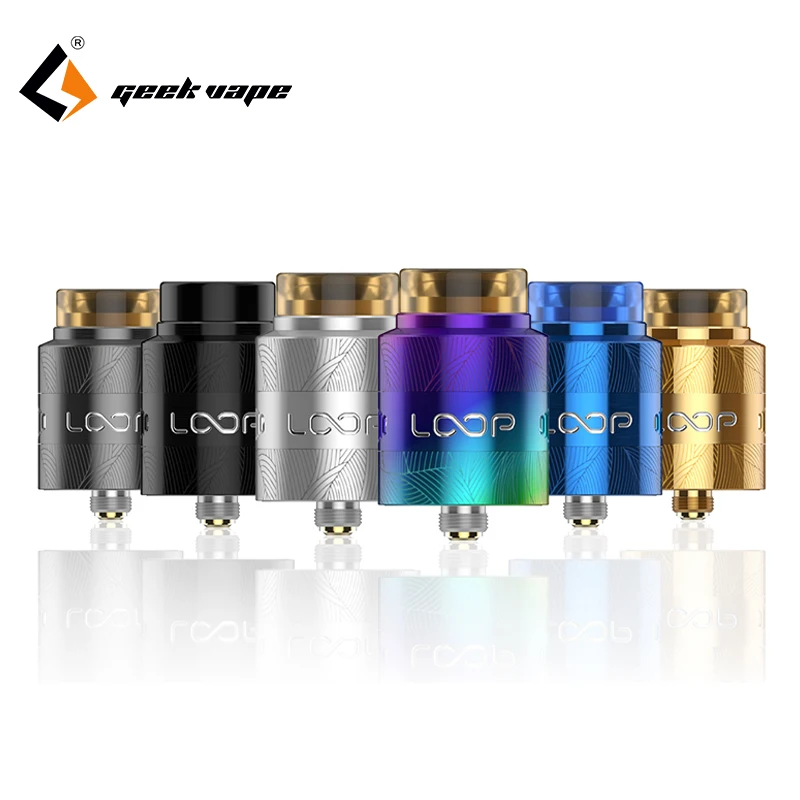 2 шт./лот Geekvape Loop V1.5 RDA 24 мм с уникальной лазерной татуировкой W shaped build deck Vape